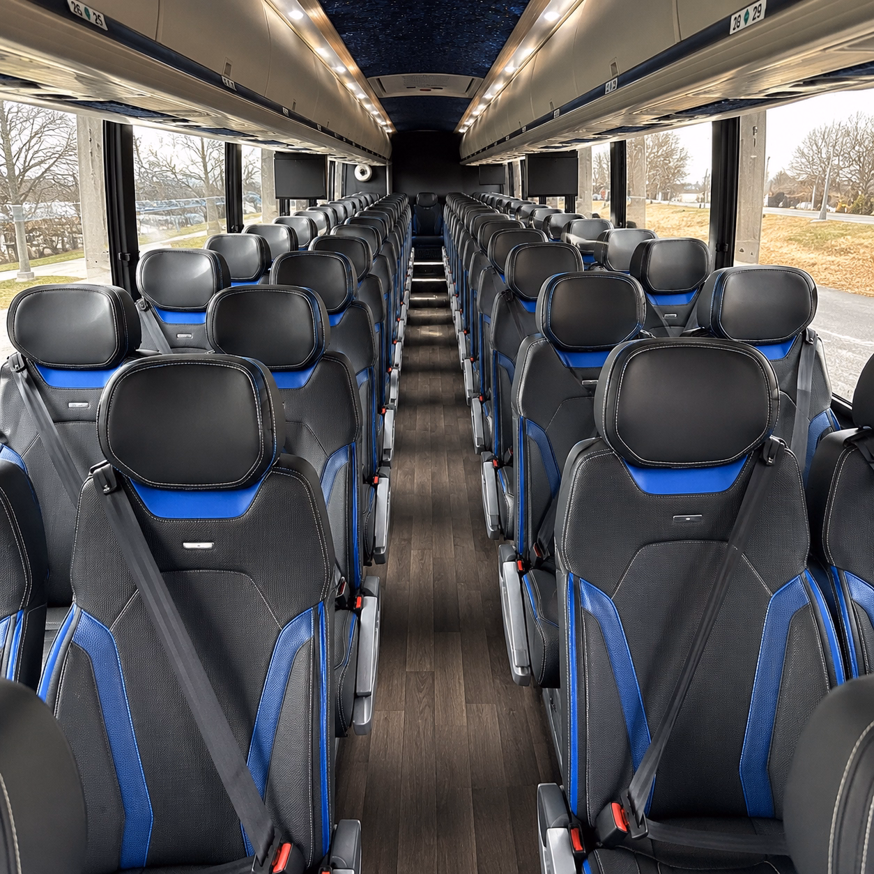 woodbury long distance transportation onboard seating
