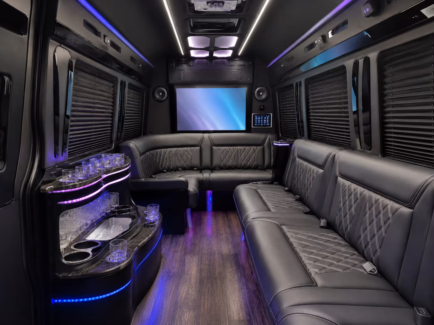 woodbury private event transportation onboard seating
